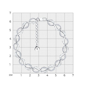 Браслет SOKOLOV - Серебро 925, Фианит (арт. 94050364)