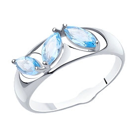 Кольцо Diamant - Серебро 925, Топаз (арт. 94-310-00633-1)