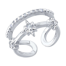 Кольцо SOKOLOV - Серебро 925, Фианит (арт. 94014448)