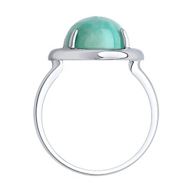 Кольцо SOKOLOV - Серебро 925, Амазонит (арт. 83010247)