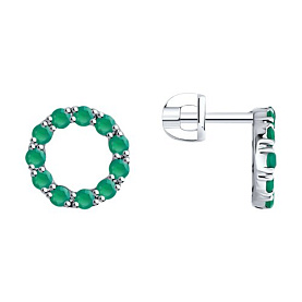 Серьги SOKOLOV - Серебро 925, Агат (арт. 92023014)