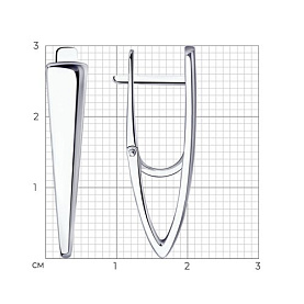 Серьги Diamant - Серебро 925 (арт. 94-120-00611-1)