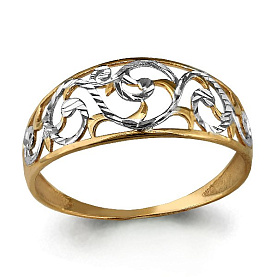 Кольцо Аквамарин - Золото 375 (арт. 54297.8)