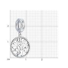 Подвеска SOKOLOV - Серебро 925, Фианит (арт. 94032485)