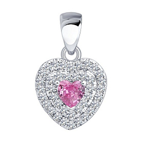 Подвеска SOKOLOV - Серебро 925, Фианит (арт. 94033300-91)