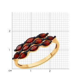 Кольцо Diamant - Золото 585, Гранат (арт. 51-310-01869-2)