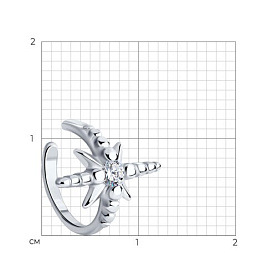 Серьга SOKOLOV - Серебро 925, Фианит (арт. 94170233)