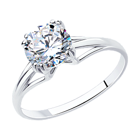 Кольцо SOKOLOV - Серебро 925, Фианит (арт. 94012116)