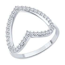 Кольцо SOKOLOV - Серебро 925, Фианит (арт. 94014443)