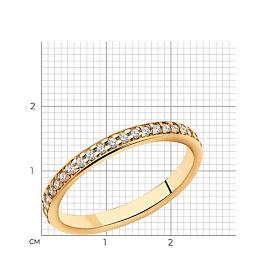 Кольцо SOKOLOV - Серебро 925, Фианит (арт. 93010189)