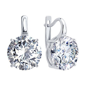 Серьги Diamant - Серебро 925, Фианит (арт. 94-120-02334-1)