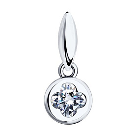 Подвеска SOKOLOV - Серебро 925, Фианит (арт. 94031327)