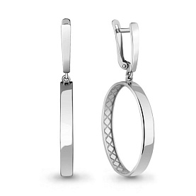 Серьги Аквамарин - Серебро 925 (арт. 34384.5)