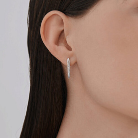 Серьги SOKOLOV - Серебро 925, Фианит (арт. 94027073)