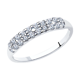 Кольцо SOKOLOV - Серебро 925, Фианит (арт. 94011718)