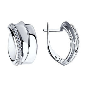 Серьги Diamant - Серебро 925, Фианит (арт. 94-120-00419-1)