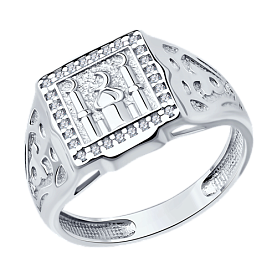 Кольцо SOKOLOV - Серебро 925, Фианит (арт. 94013757)