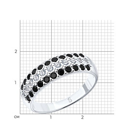 Кольцо SOKOLOV - Серебро 925, Фианит (арт. 94010064)