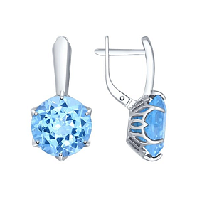 Серьги SOKOLOV - Серебро 925, Синтетический ситалл (арт. 92021355)