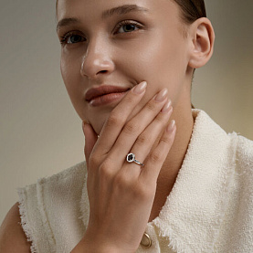 Кольцо SOKOLOV - Серебро 925, Гранат (арт. 92014842)