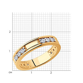 Кольцо Diamant - Серебро 925, Фианит (арт. 93-110-01632-2)