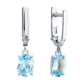 Серьги SOKOLOV - Серебро 925, Топаз (арт. 92023161)