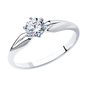 Кольцо SOKOLOV - Серебро 925, Фианит (арт. 94013642)