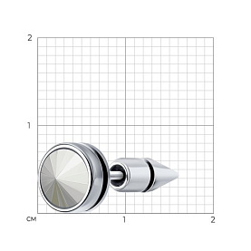 Серьга SOKOLOV - Серебро 925, Swarovski , Эмаль (арт. 94170149)