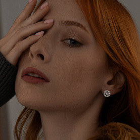 Серьги SOKOLOV - Серебро 925, Фианит (арт. 94024083)