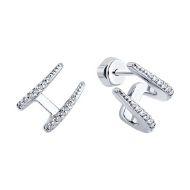 Серьги SOKOLOV - Серебро 925, Фианит (арт. 94026758)