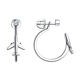 Серьги SOKOLOV - Серебро 925, Фианит (арт. 94024223)