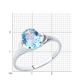 Кольцо Diamant - Серебро 925, Топаз (арт. 94-310-00627-1)