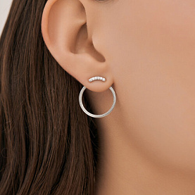 Серьги Diamant - Серебро 925, Фианит (арт. 94-122-02379-1)