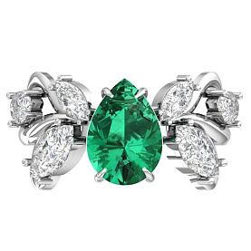 Кольцо POKROVSKY - Серебро 925, Кварц, Фианит (арт. 1101453-03665)