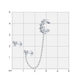 Серьги SOKOLOV - Серебро 925, Фианит (арт. 94026496)
