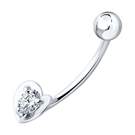 Пирсинг Diamant - Серебро 925, Фианит (арт. 94-160-02049-1)