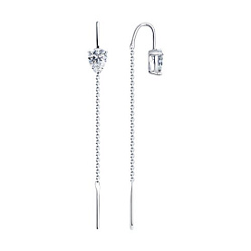 Серьги Diamant - Серебро 925, Фианит (арт. 94-123-01501-1)