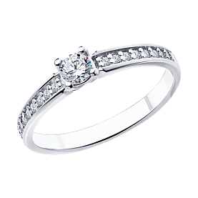 Кольцо Diamant - Серебро 925, Фианит (арт. 94-110-01573-1)