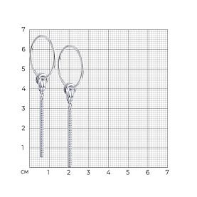 Серьги SOKOLOV - Серебро 925, Фианит (арт. 94023867)