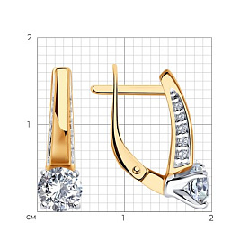 Серьги Diamant - Серебро 925, Фианит (арт. 93-120-02129-1)
