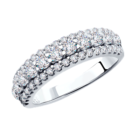 Кольцо SOKOLOV - Серебро 925, Фианит (арт. 94011270)