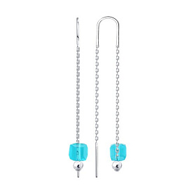 Серьги Diamant - Серебро 925, Стекло (арт. 94-123-00313-1)