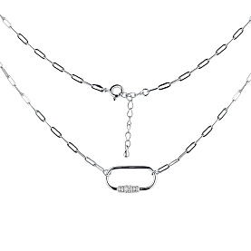 Колье Фиделис - Серебро 925, Фианит (арт. N61420401-Rd)