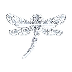 Брошь SOKOLOV - Серебро 925, Фианит (арт. 94040348)