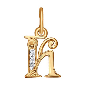 Подвеска SOKOLOV - Золото 585, Фианит (арт. 033821)