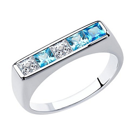 Кольцо SOKOLOV - Серебро 925, Фианит (арт. 94013104)