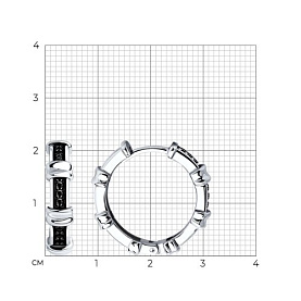Серьги Diamant - Серебро 925, Фианит (арт. 94-120-01547-1)