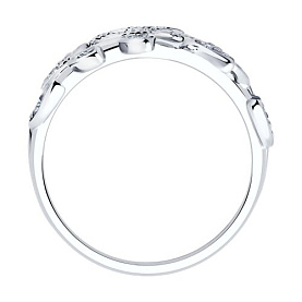 Кольцо SOKOLOV - Серебро 925, Фианит (арт. 94013802)