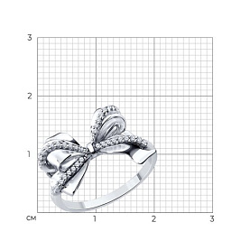 Кольцо SOKOLOV - Серебро 925, Фианит (арт. 94014885-91)