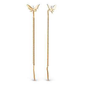 Серьги ЮФ Династия - Золото 375 (арт. 033652-5102)